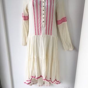 Free people Embroidered Boho dress